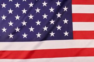 National USA flag, patriotic symbol of America photo