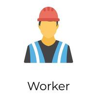 Trendy Worker Concepts vector