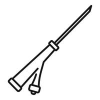 Venous catheter icon, outline style vector