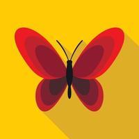 Butterfly icon, flat style vector