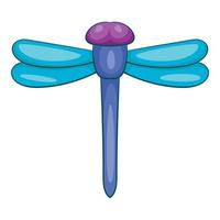 Dragonfly icon, cartoon style vector