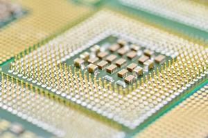 CPU, central processor unit, isolated background. photo