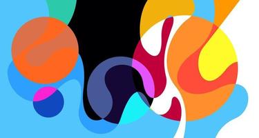 Vector colorful abstract psychedelic liquid and fluid background pattern