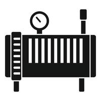 Device air compressor icon, simple style vector