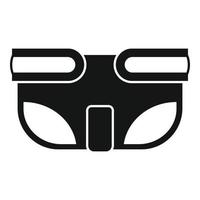 Absorbing diaper icon, simple style vector