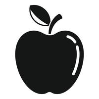 Fresh apple icon, simple style vector