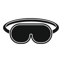 Sleeping mask icon, simple style vector