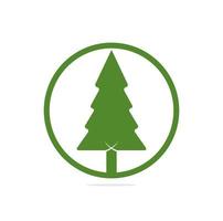 pines tree logo design vector template.