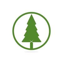 pines tree logo design vector template.