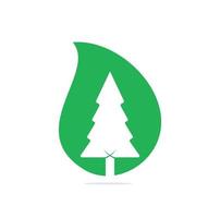 plantilla de vector de diseño de logotipo de árbol de pinos.