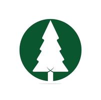 pines tree logo design vector template.