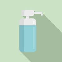 Sanitary antiseptic icon, flat style vector