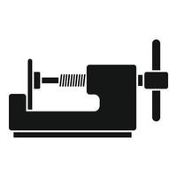 Tire fitting device icon, simple style vector