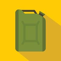 Flask for gasoline icon, flat style vector