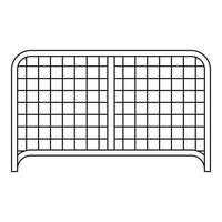Gate icon, outline style vector