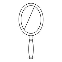 Mirror icon, outline style vector