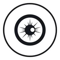 Eye icon, simple style vector