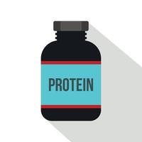 Sports nutrition icon, flat style vector