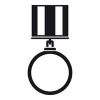 Medal for services icon, simple style vector
