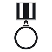 Medal for services icon, simple style vector