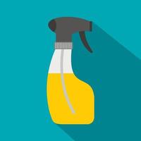 Sprayer bottle icon, flat style vector