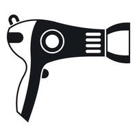 Hairdryer icon, simple style vector