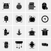 16 Business Universal Icons Vector Creative Icon Illustration to use in web and Mobile Related project