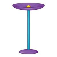 Table lamp icon, cartoon style vector