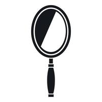 Mirror icon, simple style vector