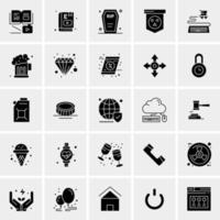 25 iconos de negocios universales vector ilustración de icono creativo para usar en proyectos relacionados con la web y dispositivos móviles