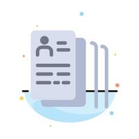 Document Find Job Search Abstract Flat Color Icon Template vector