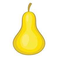 Pear icon, cartoon style vector