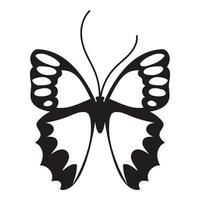 bonito icono de mariposa, estilo simple vector