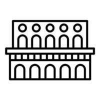 Aqueduct Line Icon vector