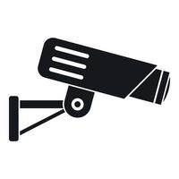 Security camera icon, simple style vector