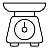 Food Scale Line Icon vector