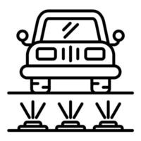 Undercarriage Flush Line Icon vector