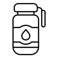 Water Canteen Line Icon vector