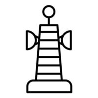 icono de línea de torre vector