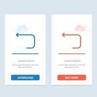 Arrow Loop Loop Arrow Back  Blue and Red Download and Buy Now web Widget Card Template vector