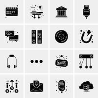 16 Business Universal Icons Vector Creative Icon Illustration to use in web and Mobile Related project