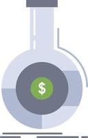 Analysis analytics banking business financial Flat Color Icon Vector