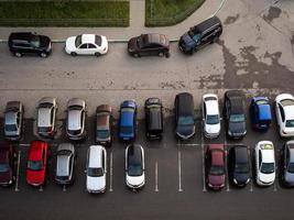 los carros estacionados. foto