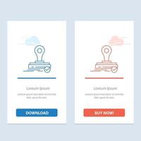 Stamp Clone Press Logo  Blue and Red Download and Buy Now web Widget Card Template vector