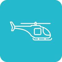 Army Helicopter Line Round Corner Background Icons vector