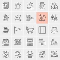 25 Universal Business Icons Vector Creative Icon Illustration to use in web and Mobile Related project