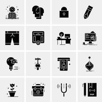 16 Business Universal Icons Vector Creative Icon Illustration to use in web and Mobile Related project