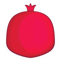 Pomegranate icon, cartoon style vector