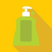 Body care lotion icon, flat style vector