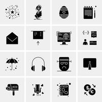 16 Business Universal Icons Vector Creative Icon Illustration to use in web and Mobile Related project